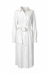 Maxi Belted Shirt Dress
