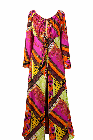 Electric Paisley Maxi Dress