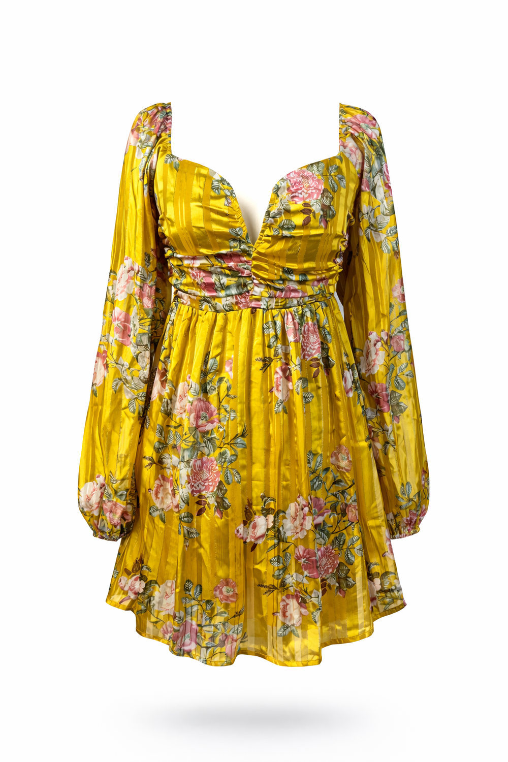Golden Ribbon Back Dress