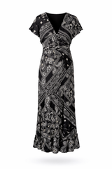 Midnight Paisley Dress