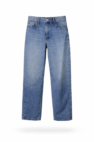 Washed Straight Jeans