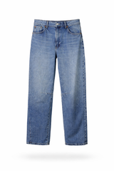Washed Straight Jeans
