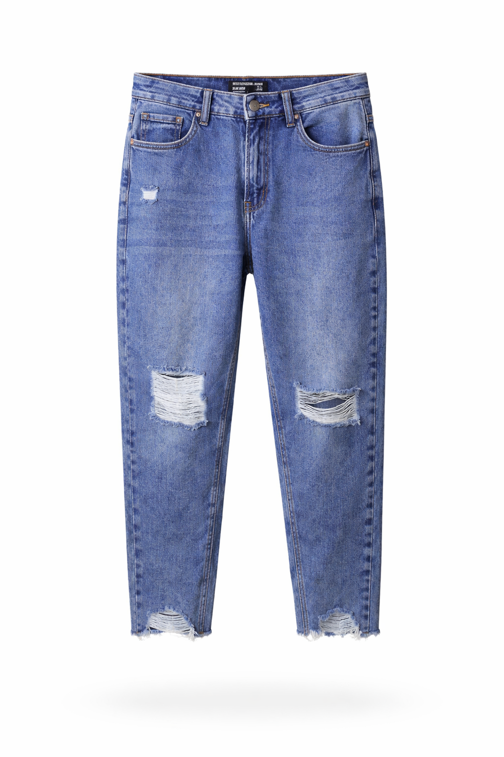 Slim-Mom End Ripped Jeans