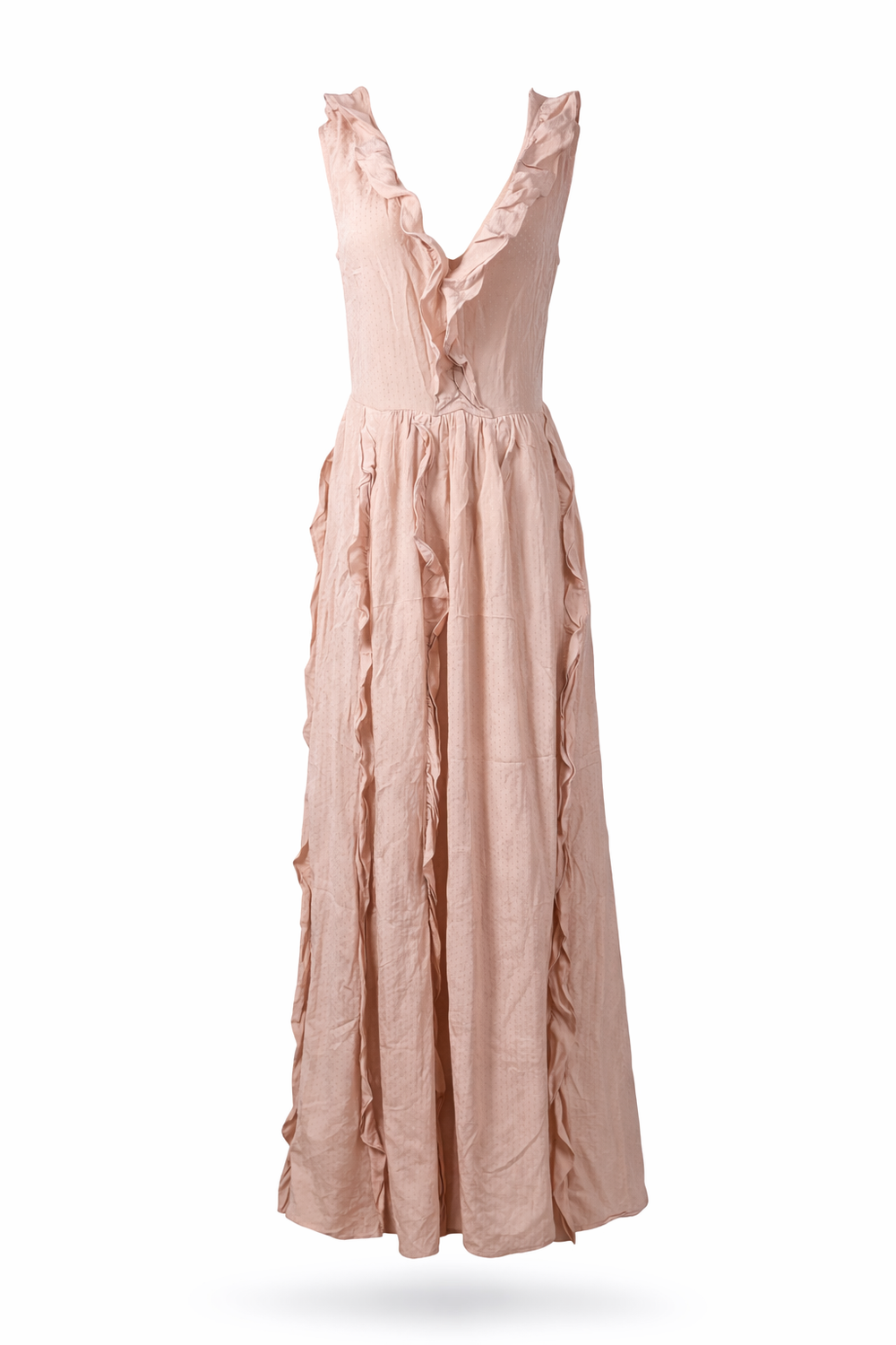 V-Ruffled Dress